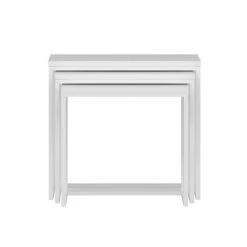Woody Fashion Nesting Table Set - 3-Delig | Melamine Gecoat | Metalen Frame | Wit 10 Woody Fashion Nesting Table Set - 3-Delig | Melamine Gecoat | Metalen Frame | Wit -Emob 506MNR1206 20 206 c1d2