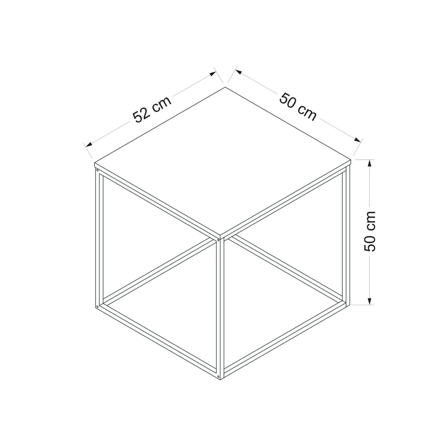 Woody Fashion Salontafel | Metalen Frame | Notenhout 3 Woody Fashion Salontafel | Metalen Frame | Notenhout - Afbeelding 3