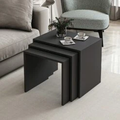 Houten Nesttafels: 3-delige Set | Antraciet 14 Houten Nesttafels: 3-delige Set | Antraciet -Emob 506MNR1213 20 203 c742