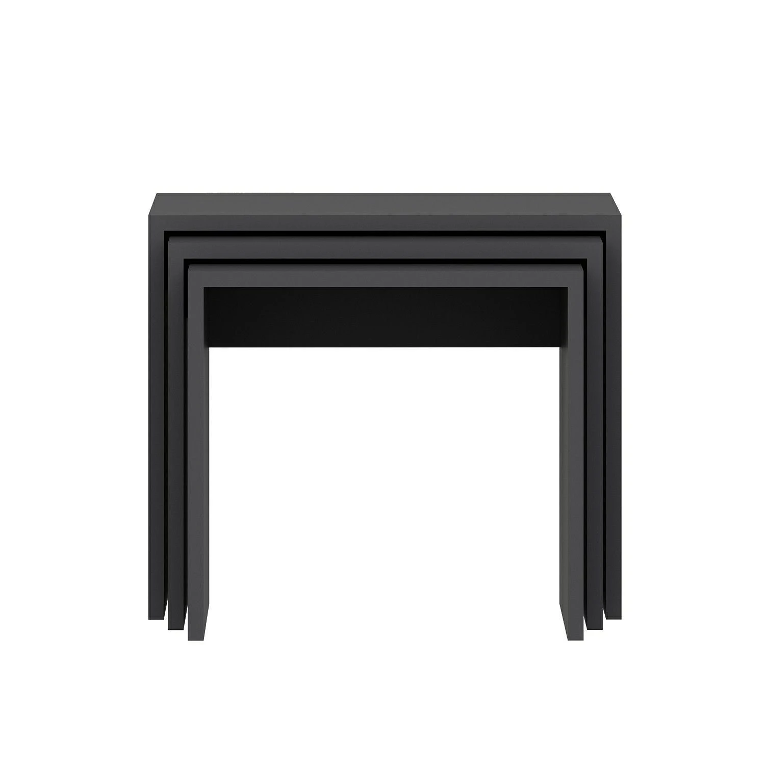Houten Nesttafels: 3-delige Set | Antraciet 3 Houten Nesttafels: 3-delige Set | Antraciet - Afbeelding 3