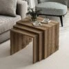 Woody Fashion Nesting Tables (3 Stuks) | 100% Melamine | Walnoot
