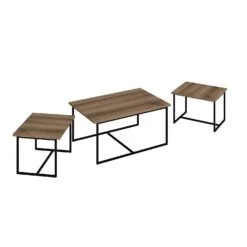 Woody Fashion Nesting Table Set | 3-Delig | 100% Melamine | Walnoot 12 Woody Fashion Nesting Table Set | 3-Delig | 100% Melamine | Walnoot -Emob 506MNR1221 20 205 8cf9