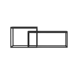 Woody Fashion Nesting Table Set | Melamine Coating | Metalen Frame | Zwart 9 Woody Fashion Nesting Table Set | Melamine Coating | Metalen Frame | Zwart -Emob 506MNR1232 20 204 fc89