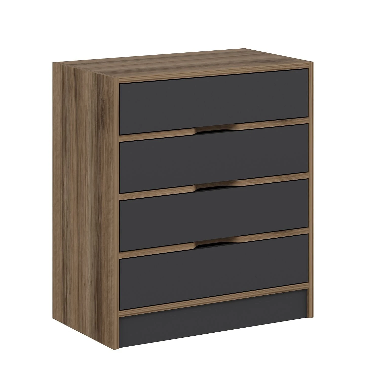 Woody Dressoir | Melamine Coating | Notelaar Antraciet 6 Woody Dressoir | Melamine Coating | Notelaar Antraciet - Afbeelding 6