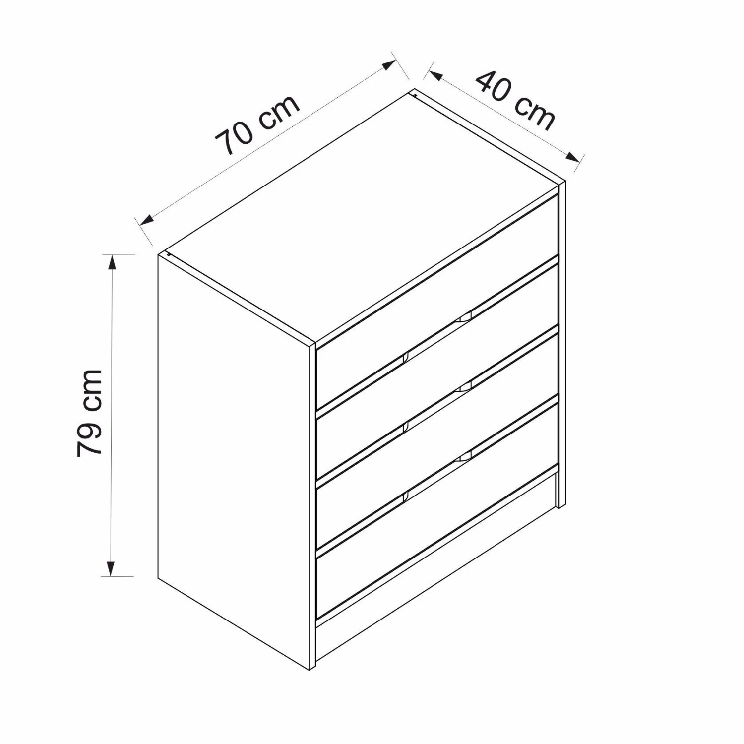 Woody Dressoir | Melamine Coating | Notelaar Antraciet 2 Woody Dressoir | Melamine Coating | Notelaar Antraciet - Afbeelding 2