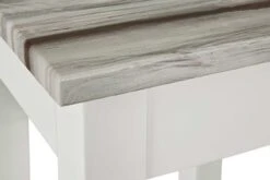 Bijzettafeltje Marik 30x30cm - Hoogglans Wit/grijs -Emob 51144 detail b2cf