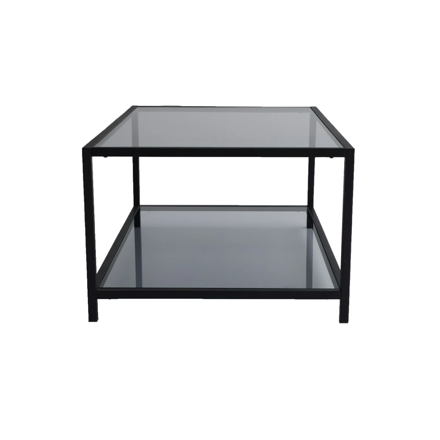 Locelso Salontafel | 4mm Gehard Glas En Metalen Frame | Fume Zwart 6 Locelso Salontafel | 4mm Gehard Glas En Metalen Frame | Fume Zwart - Afbeelding 6