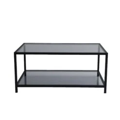 Locelso Salontafel | 4mm Gehard Glas En Metalen Frame | Fume Zwart 12 Locelso Salontafel | 4mm Gehard Glas En Metalen Frame | Fume Zwart -Emob 552NOS1406 20 208 820d