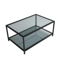 Locelso Salontafel | 4mm Gehard Glas En Metalen Frame | Fume Zwart 13 Locelso Salontafel | 4mm Gehard Glas En Metalen Frame | Fume Zwart -Emob 552NOS1406 20 209 1ddc