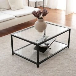 Elegante Salontafel 100% Gehard Glas | Fume Zwart 18 Elegante Salontafel 100% Gehard Glas | Fume Zwart -Emob 552NOS1407 20 202 484d