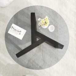 Locelso Salontafel | 100% Gehard Glas, Grenen Massief Houten Frame | Fume -Emob 552NOS1413 20 206 31ac