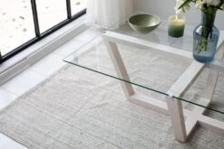 Locelso Salontafel | 100% Glas En Dennenhouten Frame | 105x35x65cm | Wit 10 Locelso Salontafel | 100% Glas En Dennenhouten Frame | 105x35x65cm | Wit -Emob 552NOS1453 20 203 496a