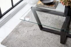 Locelso Salontafel | 100% Gehard Glas | Frame Van Pijnboomhout | Antraciet -Emob 552NOS1454 20 203 9a7e