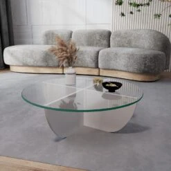 Locelso Salontafel | 100% Gehard Glas | 100% Gemelamineerd Frame