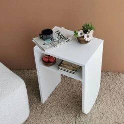 Locelso Bijzettafel | 18mm Dik | 40x59x30 Cm | Wit 7 Locelso Bijzettafel | 18mm Dik | 40x59x30 Cm | Wit -Emob 552NOS2241 20 204 4a70