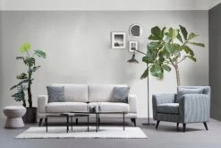 3-zits Slaapbank | Comfort En Stijl | Beukenhouten Frame | Beige Stof -Emob 560ARE1318 20 202 8e95