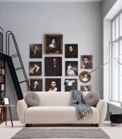 Comfortabele En Stijlvolle 3-zitsbank | Beukenhouten Frame, Polyester Stof | 223x83x86cm