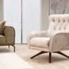 Artie Wing Chair | Beukenhouten Frame | Crèmekleur