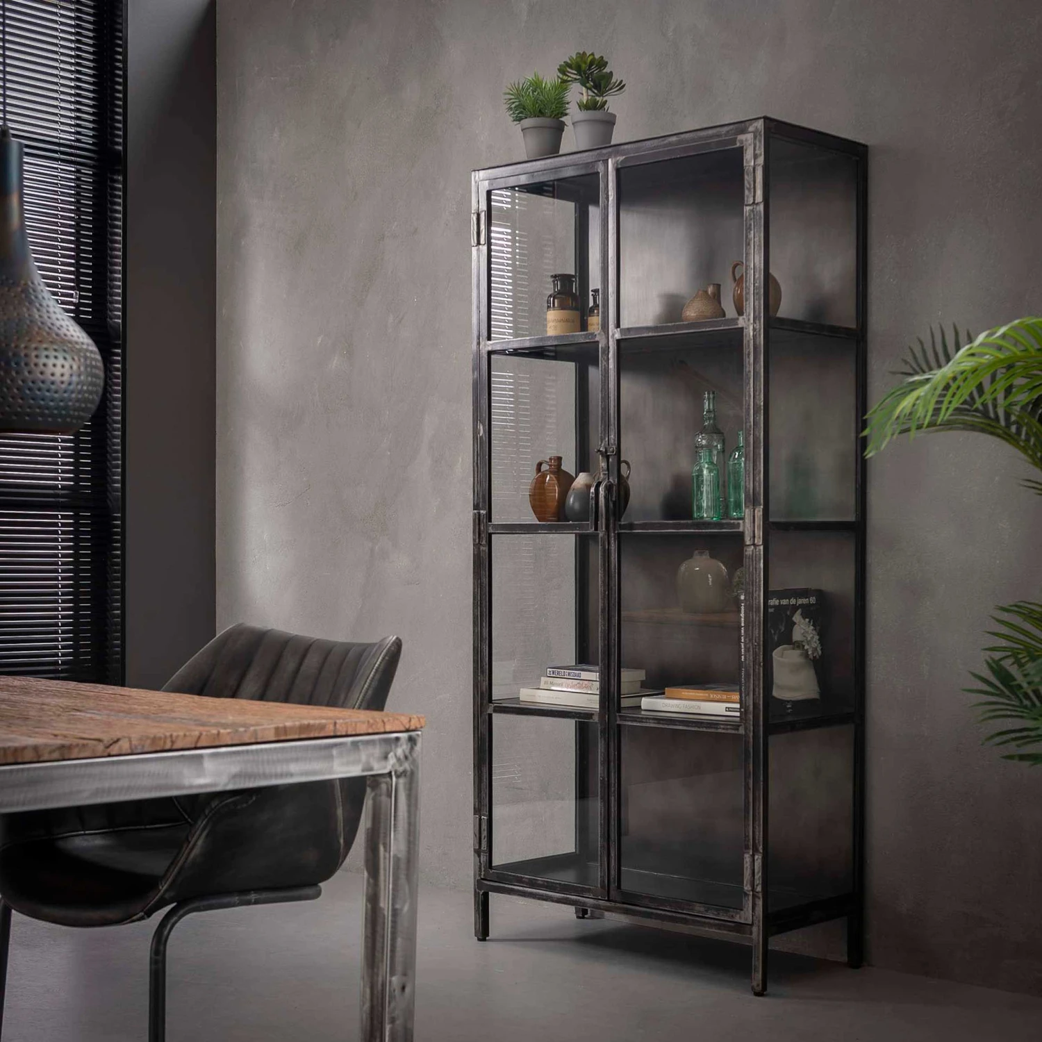 Vitrinekast Raft Metal 1 Vitrinekast Raft Metal