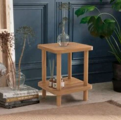 Bijzettafel Dora | Melamine Coating | 25 Mm Dik | Atlantisch Grenen