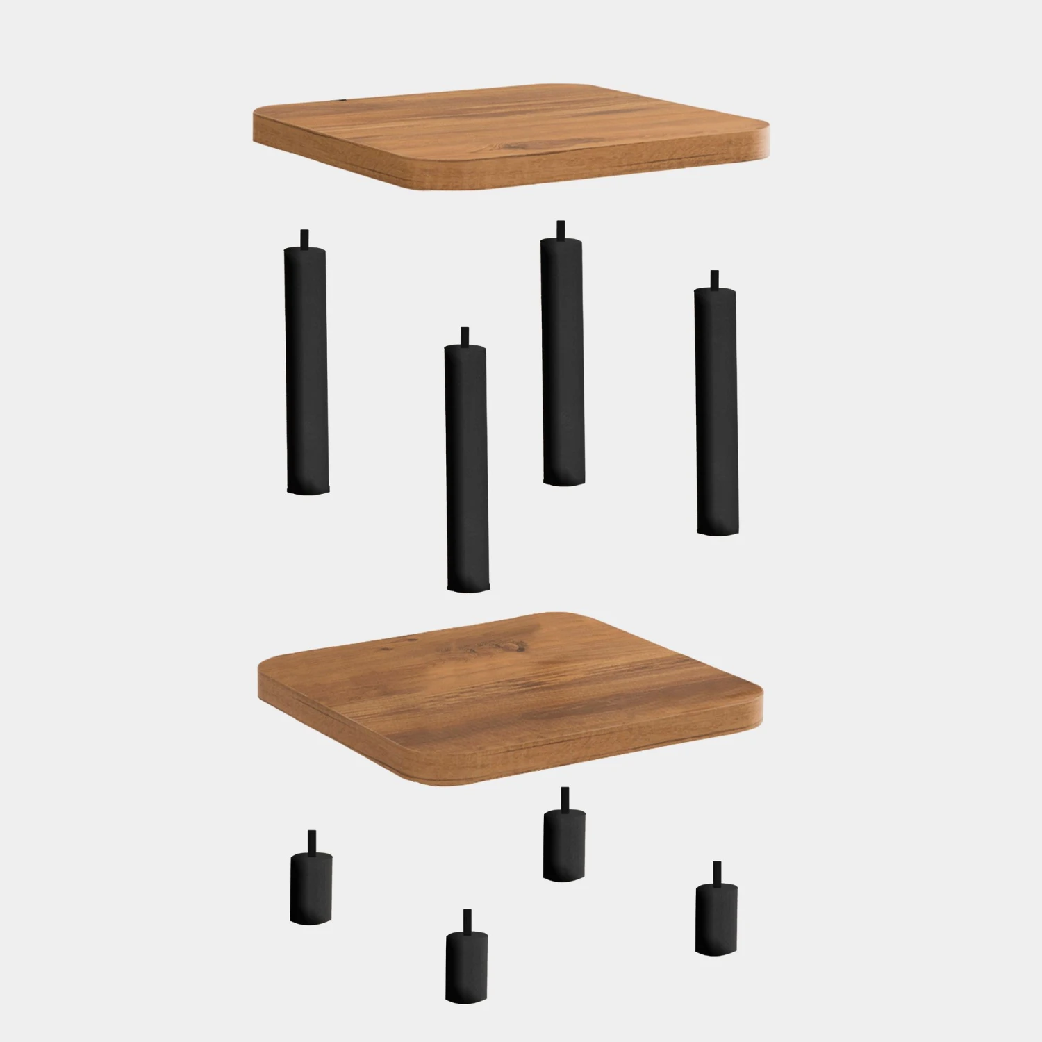 Dora Bijzettafel | 100% Melamine | Zwart Atlantisch Pijnboom 5 Dora Bijzettafel | 100% Melamine | Zwart Atlantisch Pijnboom - Afbeelding 5