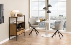 Eettafel Mare 90x90 Cm Met Afgeronde Hoeken - Wit