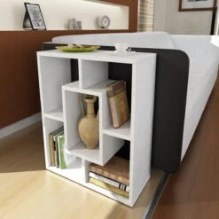 Houten Kunst Bijzettafel | 18mm Dik | 51" Breedte | Wit