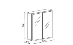 Woody Fashion Badkamerkastje | 100% Melaminegecoat Met Spaanplaathout Van 18 Mm Dik | 17 Cm X 60 Cm X 77 Cm | Wit 10 Woody Fashion Badkamerkastje | 100% Melaminegecoat Met Spaanplaathout Van 18 Mm Dik | 17 Cm X 60 Cm X 77 Cm | Wit -Emob 745DCD3901 20 206 e2a6