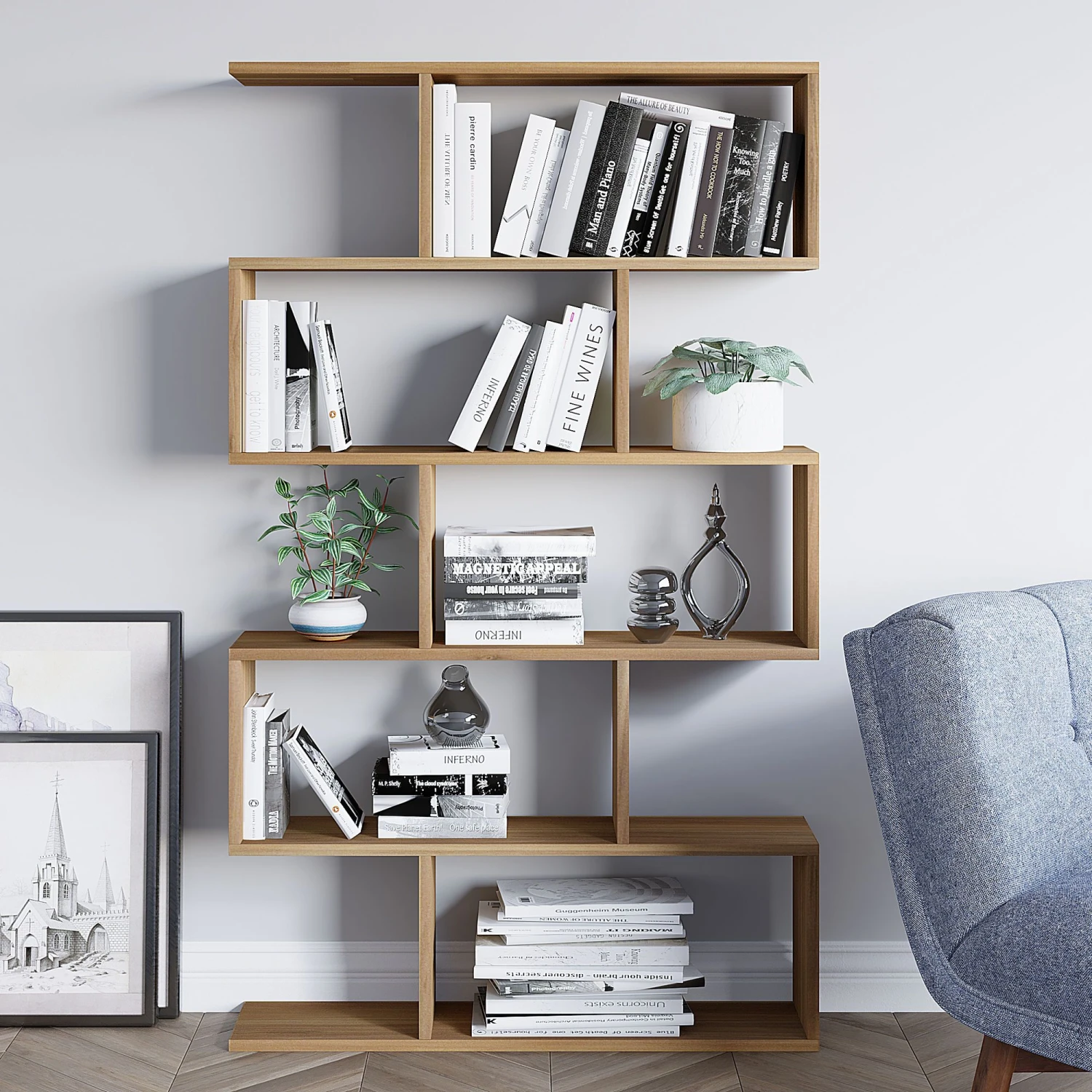 Elegance Boekenplank | 100% Melamine | 18mm Dik | Notenhout | Wandbevestiging 1 Elegance Boekenplank | 100% Melamine | 18mm Dik | Notenhout | Wandbevestiging