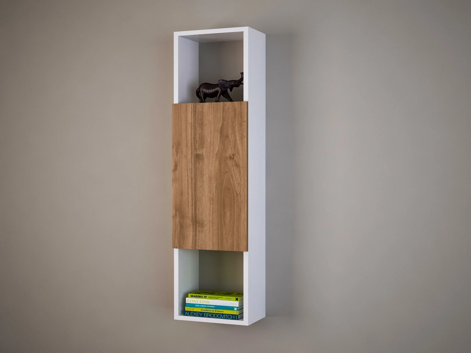 Furny Home 18mm Witte Walnoot Wandplank 1 Furny Home 18mm Witte Walnoot Wandplank