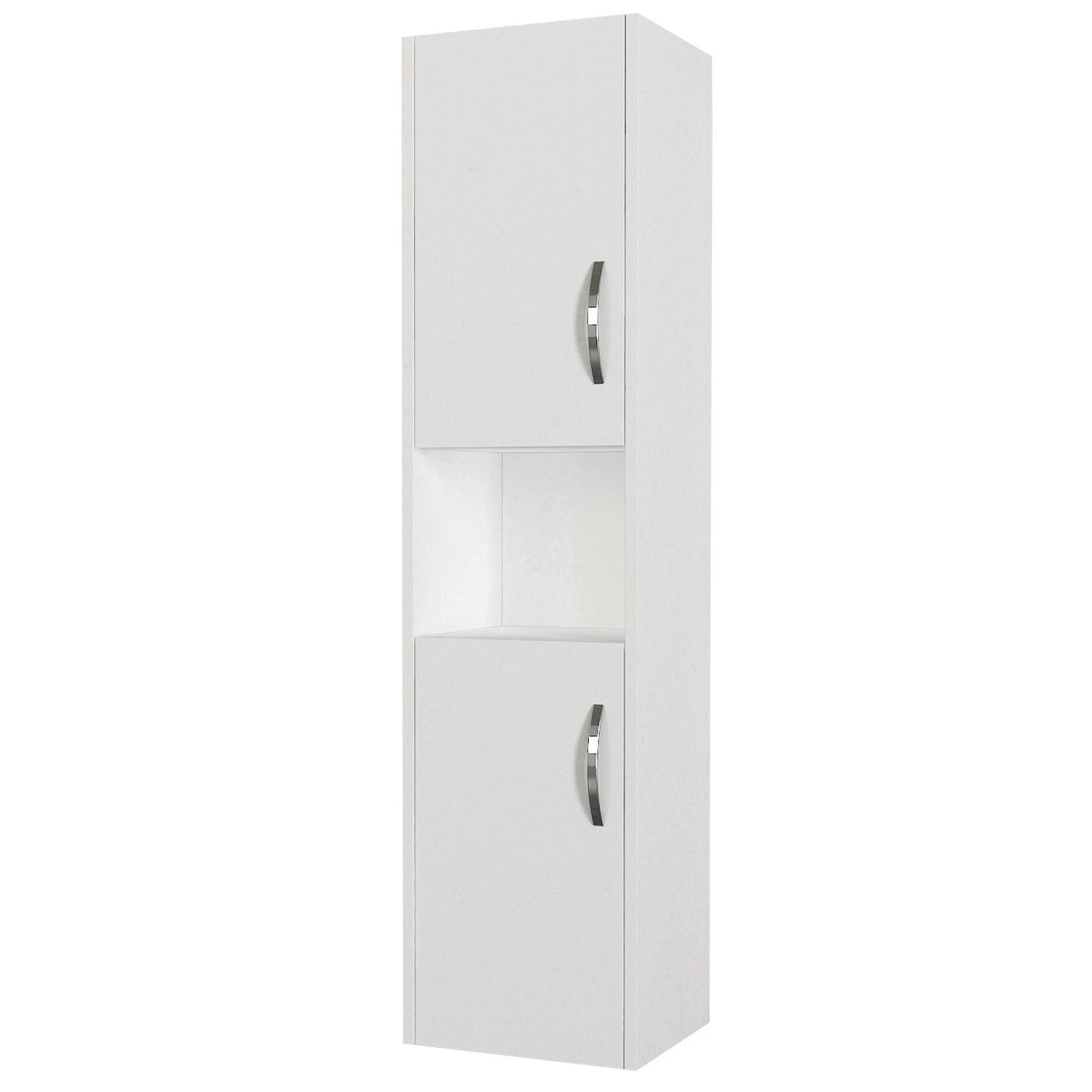 Talon Badkamerkast | 100% Gemelamineerd Spaanplaathout Van 18 Mm Dik | 29,50 X 35 X 140 Cm | Wit | 4 Talon Badkamerkast | 100% Gemelamineerd Spaanplaathout Van 18 Mm Dik | 29,50 X 35 X 140 Cm | Wit | - Afbeelding 4