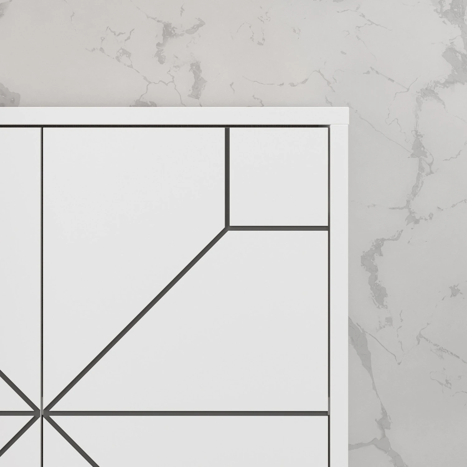 Woody Fashion Multifunctionele Kast | 100% Melaminegecoat Met Spaanplaathout Van 18 Mm Dik | 35 X 62 X 136 Cm | Kleur: Wit 5 Woody Fashion Multifunctionele Kast | 100% Melaminegecoat Met Spaanplaathout Van 18 Mm Dik | 35 X 62 X 136 Cm | Kleur: Wit - Afbeelding 5