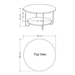 Woody Salontafel | 2-Tier | Metalen Poten | Wit 5 Woody Salontafel | 2-Tier | Metalen Poten | Wit -Emob 776HMS2849 20 203 ad25