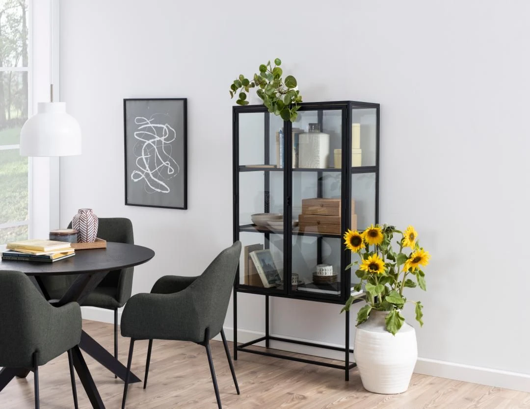 Eettafel Laurence ø105cm - Zwart 5 Eettafel Laurence ø105cm - Zwart - Afbeelding 5