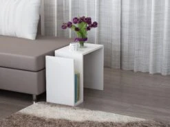 Witte Bijzettafel | Tera Home | 18mm Melamine Gecoat -Emob 804TRH2805 20 202 2847