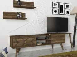 Talon TV-meubel | Walnoot | 100% Melamine | 190cm X 50 | 18mm