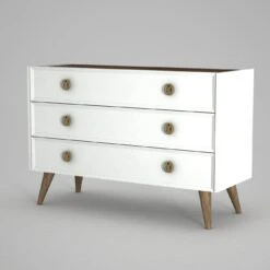 Tera Home Commode | 120 X 45 X 82,3 Cm | White Walnut-design 11 Tera Home Commode | 120 X 45 X 82,3 Cm | White Walnut-design -Emob 804TRH3518 20 205 c006