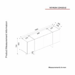 Dressoir Melvin - Zwart 15 Dressoir Melvin - Zwart -Emob 804TRH3522 20 208 b155