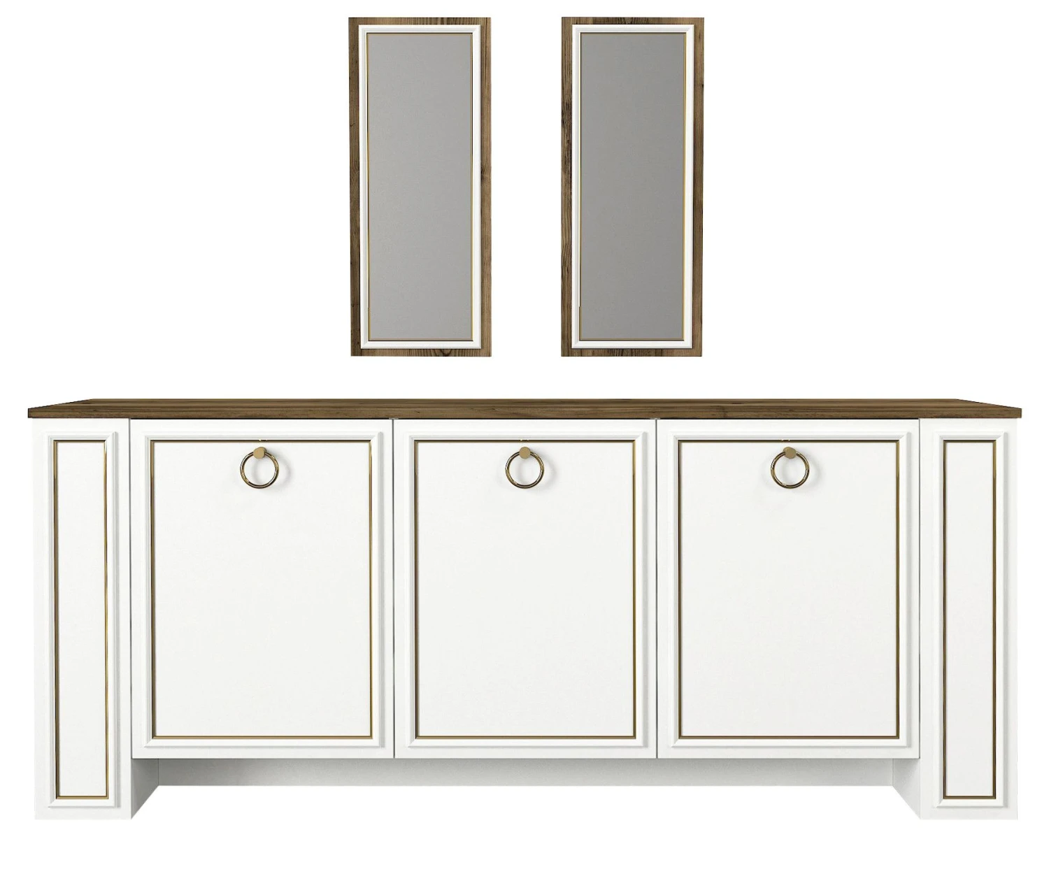 Tera Home Console | 100% Melamine Gecoat Board | 18mm Dikte | Lydia Wit 4 Tera Home Console | 100% Melamine Gecoat Board | 18mm Dikte | Lydia Wit - Afbeelding 4