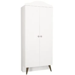 Tera Home 2-deurs Kledingkast | 100% Melamine Coating | 18mm | 90cm Breedte | Wit -Emob 804TRH3907 20 204 7c86