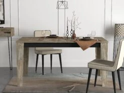 Tera Home Eettafel | 100% Melamine Gecoat | Beige Hout | 145x76cm 15 Tera Home Eettafel | 100% Melamine Gecoat | Beige Hout | 145x76cm -Emob 804TRH4202 20 202 f1a6