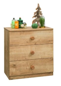 Ladekast | Melaminecoating Met Spaanplaat Van 18 Mm Dik | 3 Lades | Zachtsluitend | Baby- En Kindervriendelijk -Emob 813CLK3414 20 203 8f9f