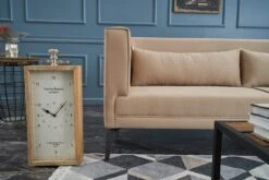 3-zitsbank | Comfort En Stijl In Crème, Beukenhouten Frame, Fluwelen Stof. Inclusief Kussens -Emob 825BLC1569 20 204 3258