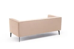 3-zitsbank | Comfort En Stijl In Crème, Beukenhouten Frame, Fluwelen Stof. Inclusief Kussens -Emob 825BLC1569 20 207 c1df
