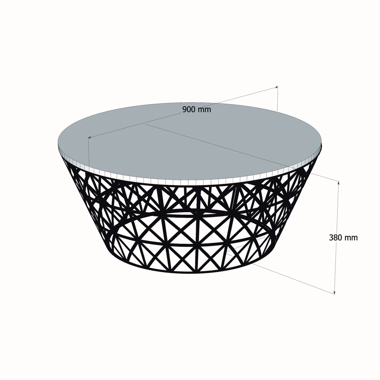 Woody Fashion Salontafel | 100% Melamine | Wit | Metalen Frame 2 Woody Fashion Salontafel | 100% Melamine | Wit | Metalen Frame - Afbeelding 2