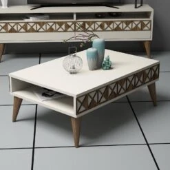 Woody Fashion Salontafel | 100% Melamine Gecoat | 18mm Dik | Crème