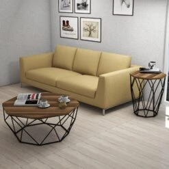 Woody Bijzettafel | 100% Melamine | Metalen Poten | Walnoot Zwart -Emob 845HCT2880 20 203 7c77