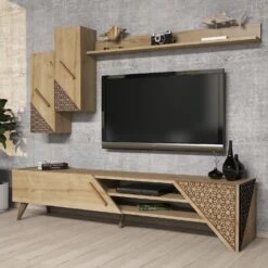Woody Fashion TV-meubel Eiken 180x40x37 Cm Melamine Gecoat