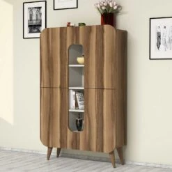 Woody Fashion Multifunctionele Kast | Walnoot Crème 6 Woody Fashion Multifunctionele Kast | Walnoot Crème -Emob 845HCT3908 20 202 f672