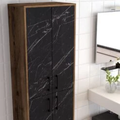 Houten Multifunctionele Kast | 100% Melamine Laag | Walnoot Zwart 9 Houten Multifunctionele Kast | 100% Melamine Laag | Walnoot Zwart -Emob 845HCT3923 20 204 92cf